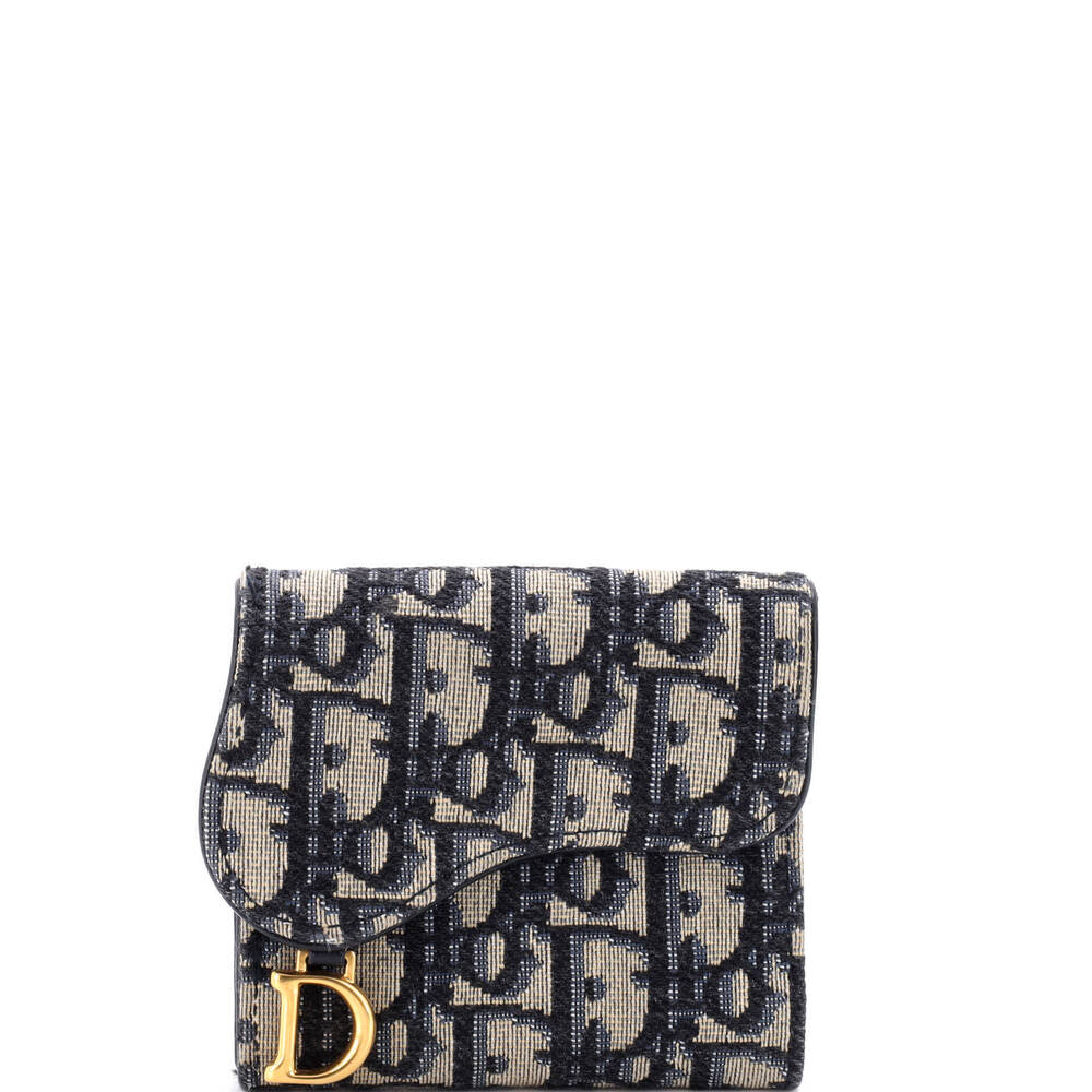 Christian Dior Mini Saddle Lotus Wallet